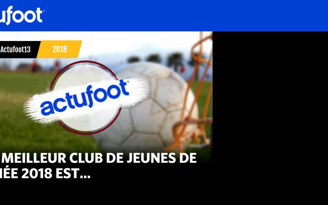 US Venelles élu meilleur club de jeunes 2018 - Actufoot13