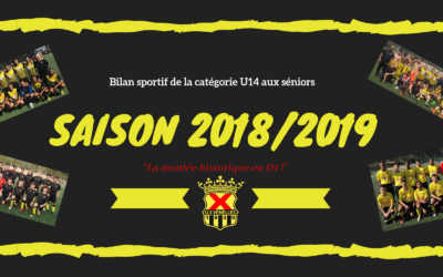 Bilan sportif de la saison 2018-2019 – Foot à 11