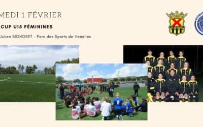 L’US Venelles accueille la DEFI CUP U15 Féminines ce Samedi 1er Février !