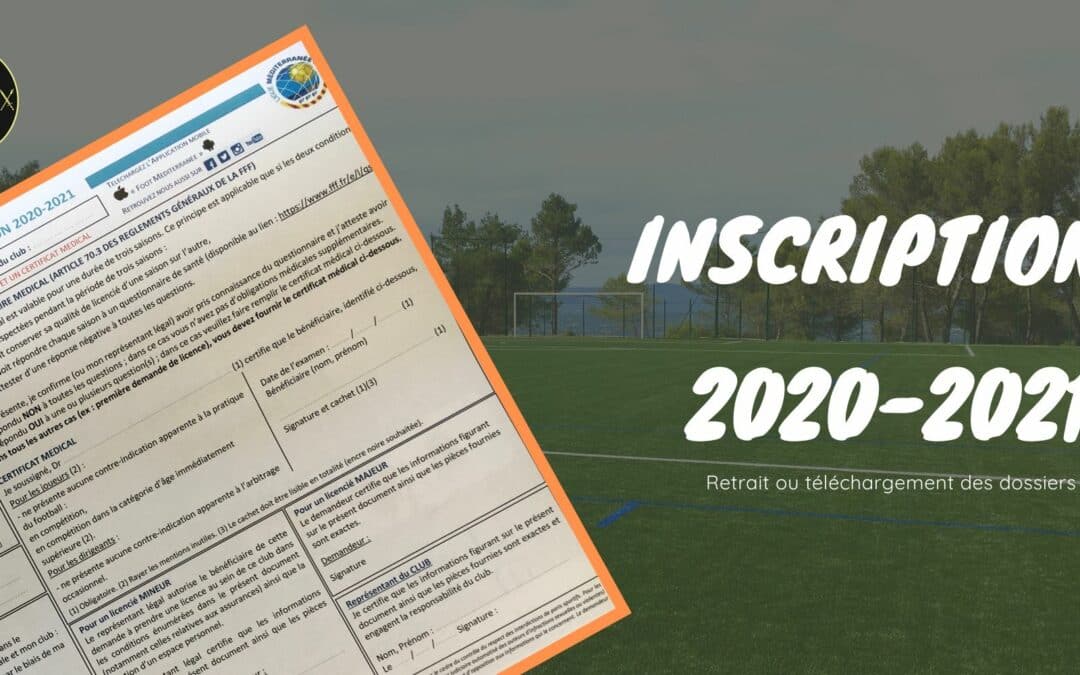Inscriptions 2020-2021 : le dossier licence est disponible !